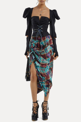 Mabel - Asymmetrische Midi Rok - Bottoms - Bayu