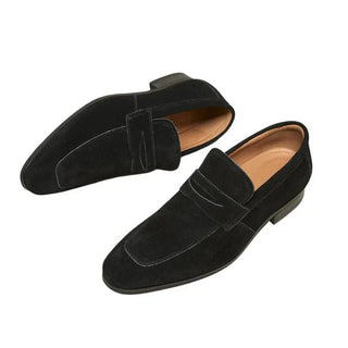 Munnov Suède Loafers met Band - Shoes - Bayu