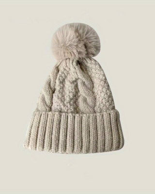 Pompom Knit Beanie - Pompom Knit Beanie - Bayu