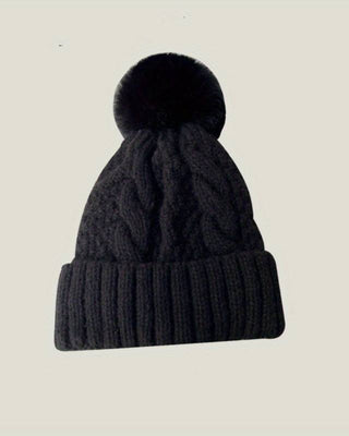 Pompom Knit Beanie - Pompom Knit Beanie - Bayu