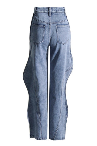 Rhea 3D Wave Deconstruction Jeans - Bottoms - Bayu