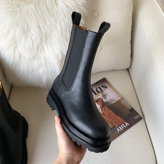 Rogue - Zwarte Chunky Chelsea Boots voor Dames - Laarzen - Bayu