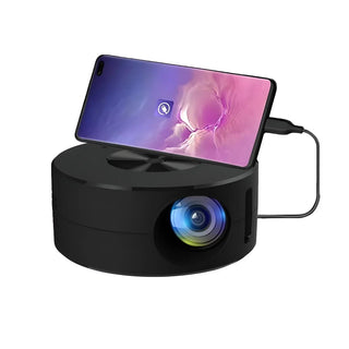 Saturn - Mini LED Smartphone Projector - ondersteunt iOS en Android - verbluffende beelden en meeslepend geluid - Bayu