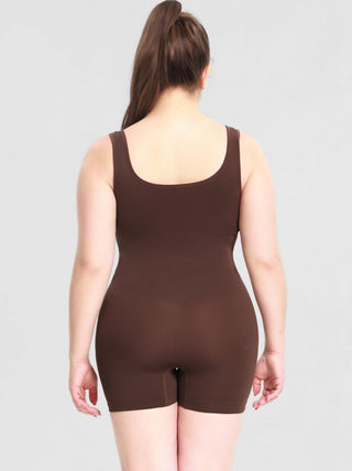 Second Skin - Bruine Plus Size Tummy Control Bodysuit - Bayu