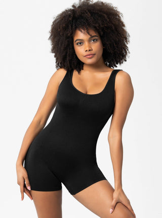 Second Skin - Stijlvolle Zwarte Tummy Control Bodysuit - Bayu