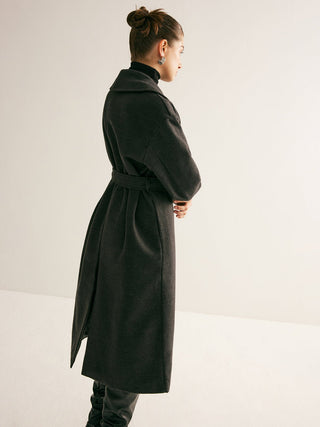 Thara - Veelzijdige Banded Lange Jas - Wool Coats - Bayu