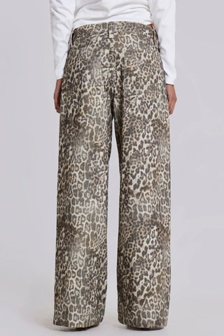 Veda Leopard Fade Jeans - Bottoms - Bayu