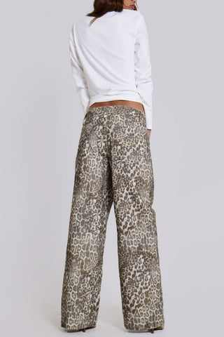 Veda Leopard Fade Jeans - Bottoms - Bayu