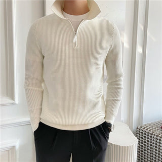 Wilshire - Cotton Knit Half - Zip Trui - Bayu