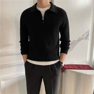 Wilshire - Cotton Knit Half - Zip Trui - Bayu