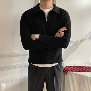 Wilshire - Cotton Knit Half - Zip Trui - Bayu