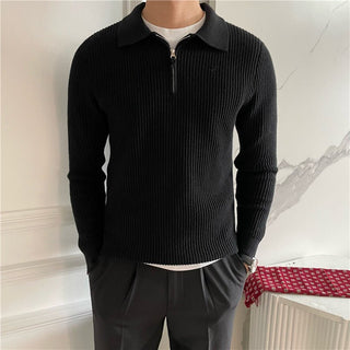 Wilshire - Cotton Knit Half - Zip Trui - Bayu