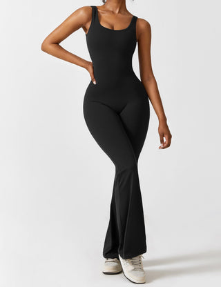 FitWear - V-Back Flared Jumpsuit