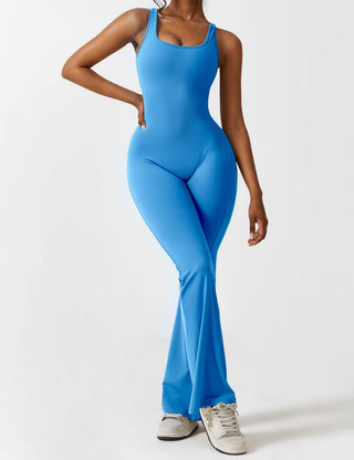 FitWear - V-Back Flared Jumpsuit