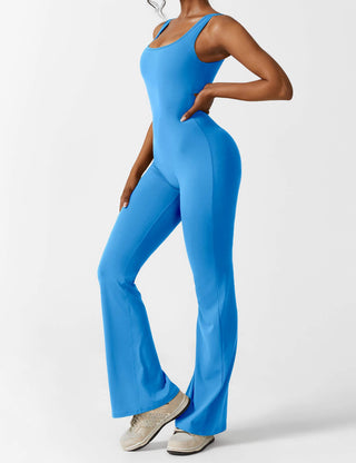 FitWear - V-Back Flared Jumpsuit