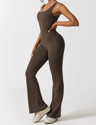 FitWear - V-Back Flared Jumpsuit