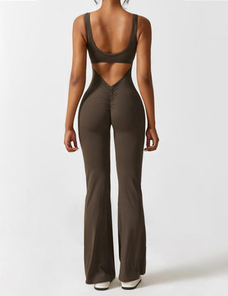 FitWear - V-Back Flared Jumpsuit