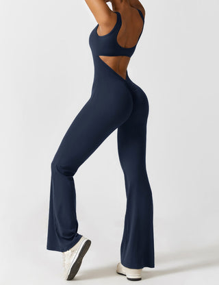 FitWear - V-Back Flared Jumpsuit