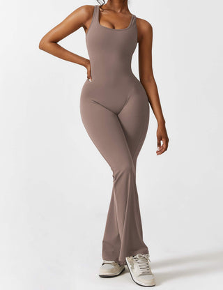 FitWear - V-Back Flared Jumpsuit