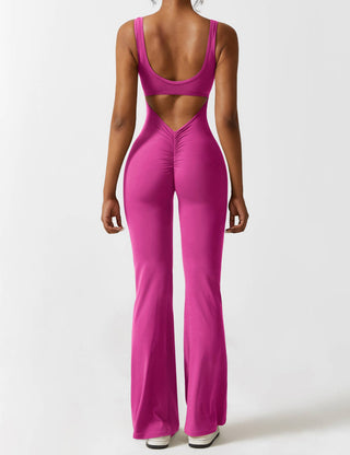 FitWear - V-Back Flared Jumpsuit