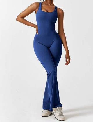 FitWear - V-Back Flared Jumpsuit