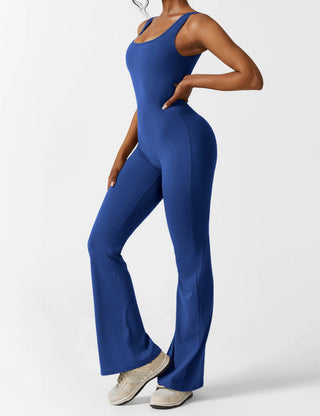 FitWear - V-Back Flared Jumpsuit